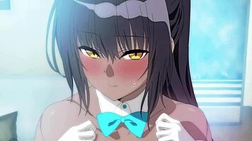 アニメの巨乳チカがビッグチ○ポでファック