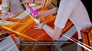 Intense Hentai Anime College Game with Brunette Big Tits and Ass