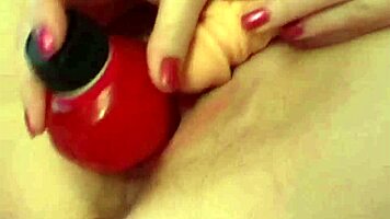 Hot Blonde Masturbates Pussy And Sucks Dildo Hard!