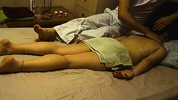 Massage Girl Oils Up Big Tits And Legs For Nuru Session! Then Hard Sex Brings Unlimited Orgasms And Cumshot.