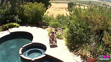 Hot goth teen eats horny stepmom's pussy