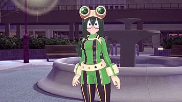 Tsuyu asui fucking in the park pov boku no hero short