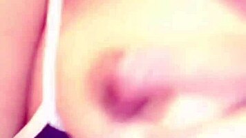 Nympho selfie girl seduces with shaved pussy squirting