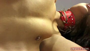 Teen Ladyboy Elle Bent Over for Hard Doggystyle Fuck