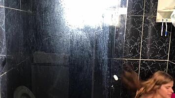 Young Guy Fucks Friend's Aunt in Bathroom