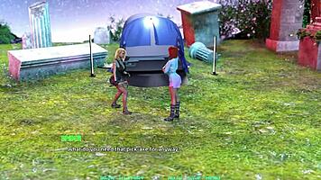 Hot Black Haired Babe Gets Creampied In Sexy 3D Cartoon Outfit