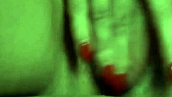 Solo girl anal masturbating