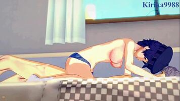 naoto shirogane and rise kujikawa and yu narukami intense sex - persona 4 hentai