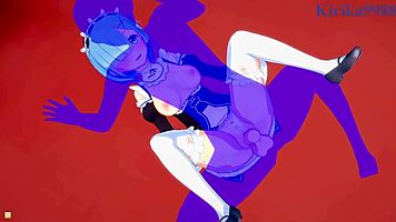 Emilia, Rem, and Subaru Natsuki in Wild 3D Hentai Creampie Action