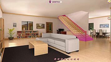 Helping hotties with riding and blowjob in gameplay