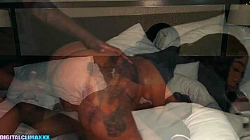 Amateur Ebony Girl Sucks and Fucks Monster BBC During Netflix and Chill