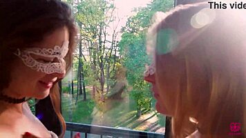 Amateur Threesome with Two Girls and One Guy