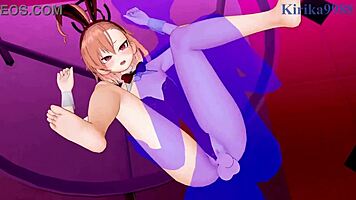 Mikamo neru bunny girl ver and uzawa reisa intense sex - blue archive hentai