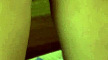 Cute teen with natural tits enjoys relaxing masturbation session