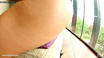 I love curvy teen with dildo on tits