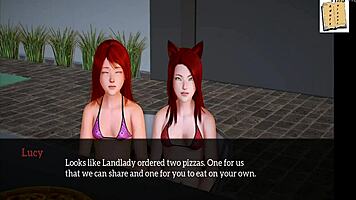 Kinky teen in my new family hentai cartoon adventure