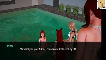 Kinky teen in my new family hentai cartoon adventure