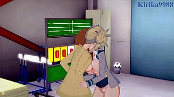 himiko toga and ochako uraraka intense lesbian sex 😍