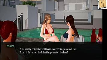 Kinky teen in my new family hentai cartoon adventure