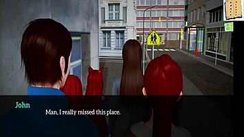 Kinky teen in my new family hentai cartoon adventure