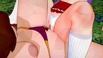 Velma and daphne share lesbian orgasm in scooby doo