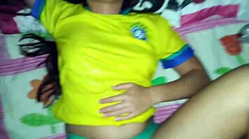 Brazilian Stepsister Rides My Cock Without Condom, Loves It, Makes Me Cum With Her Hand In Homemade Video