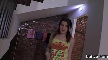 Glamorous Petite 18+ Gets Screwed in Stretched Butthole