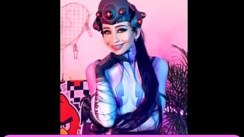 widowmaker fuck anal with toys cosplay overwatch alicebong