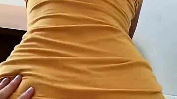 Fucking mexican babe bounces on cock in office with cute dress part 2