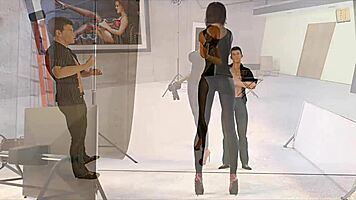 Big City Pleasures 34: Cassie Helps John On Camera