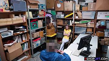 Russian Slender Teen Punished At Office