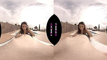 VR Latina neighbor nympho craves outdoor pool sex!