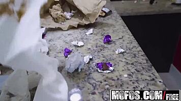 latina sex tapes featuring monica asis spanking her slobby roommate in bedroom