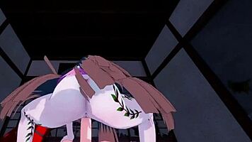 nezuko and daki have intense sex in pov