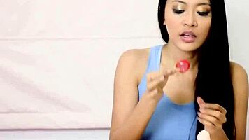 Put A Condom In Your Mouth, Sexy Asian Brunette