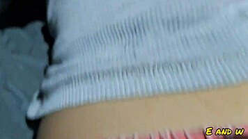 my little 18+ stepdaughter showed pussy while watching movie!