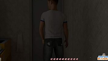 Ep18 catches eve masturbating in the shower, then helps the curvy mature hotties with cumshots in 3d porn game