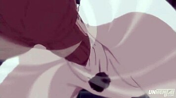 step sister and step brother fuck hard in the bathtub during uncensored hentai shower scene