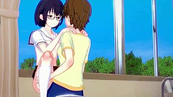 Kasumi nomura and chisato higuchi intense futanari sex in asobi asobase