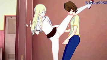 Kasumi nomura and chisato higuchi intense futanari sex in asobi asobase