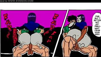 teen titans hentai relief with doompypomp's wild big cock action