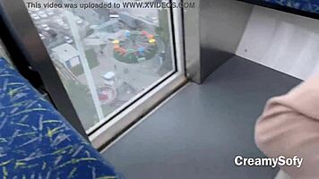 I Barely Had Time To Swallow Hot Cum In Risky Public Sex On Ferris Wheel - CreamySofy