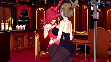 Festenia, Chitose, Sagiri in Intense Lesbian Play!