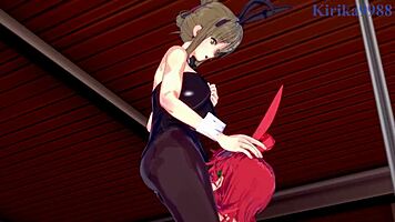 Festenia, Chitose, Sagiri in Intense Lesbian Play!