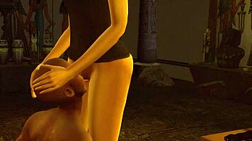 sims 4 tomb raider parody with lara croft's trial