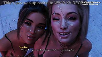 two 18yo sluts share one cock in public outdoor threesome being a dik episode