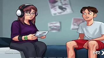 Hey, I'm having sex with this chubby teen in headphones, it's so uncensored and fun.