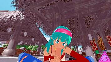 koikatsu bra c18 dragon ball fucks with blowjob, handjob, and cumshot uncensored