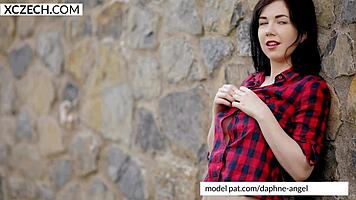 Young Czech Teen Reveals Perky Tits in Solo Tease