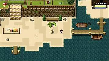 lost lagoon harem hentai game ep 5 sexy farmer exposes her pussy outside in this teen 18+ anime cartoon